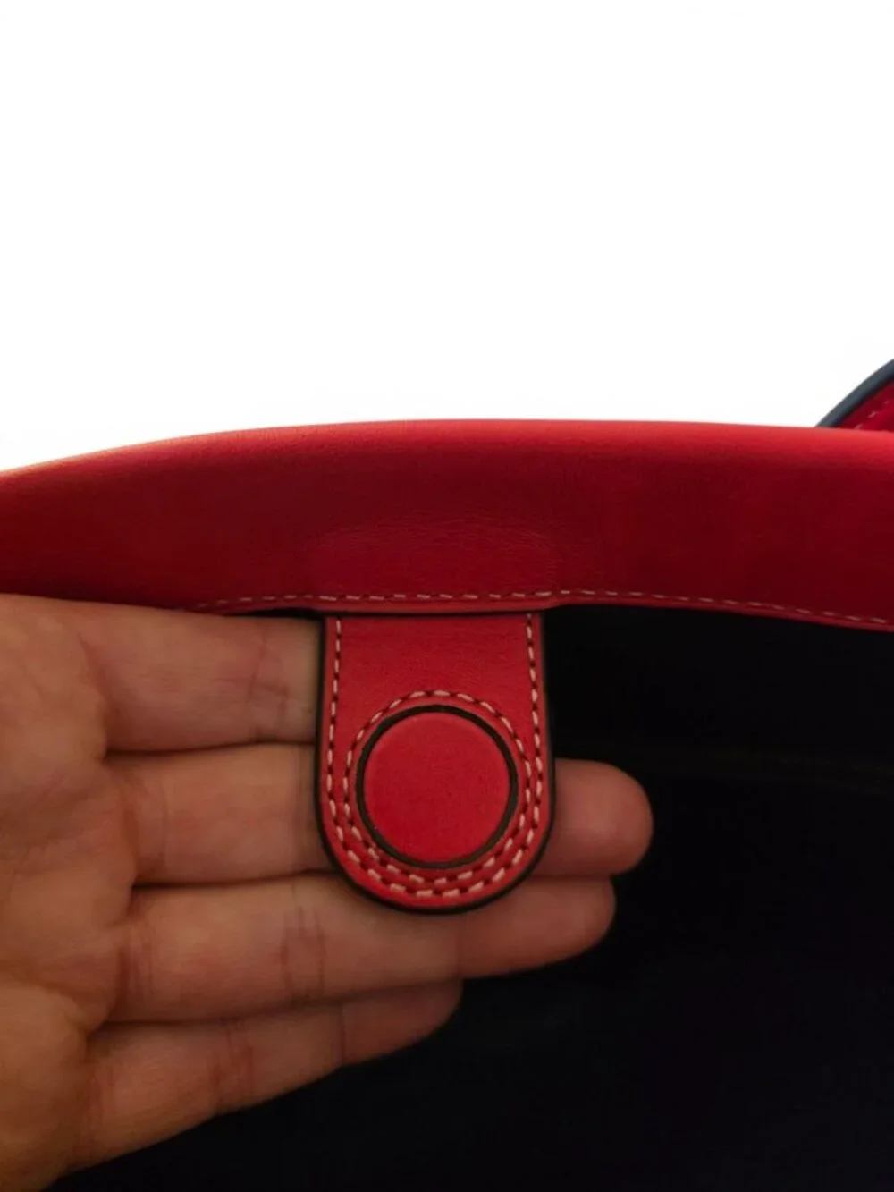 Coach Disney Mickey Skinny Tote Glovetanned Leather Red Rare NWOT Authenticated